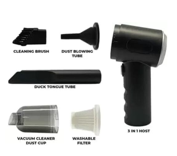 3 in 1 Car Vacuum Cleaner for Car | USB Rechargeable